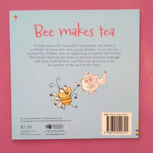 Usborne Mini Phonics Readers Bug In A Rug And Bee Makes Tea - Picture 5 of 5